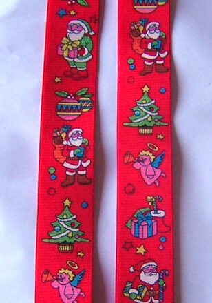 CHRISTMAS BRACES RED