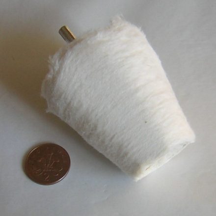 3" CONE GOBLET SHAPED COTTON POLISHING MOP BOB