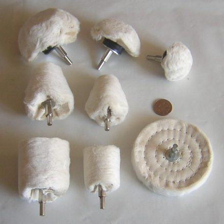 2 1/2" CYLINDER SHAPED COTTON POLISHING FELT MOP BOB