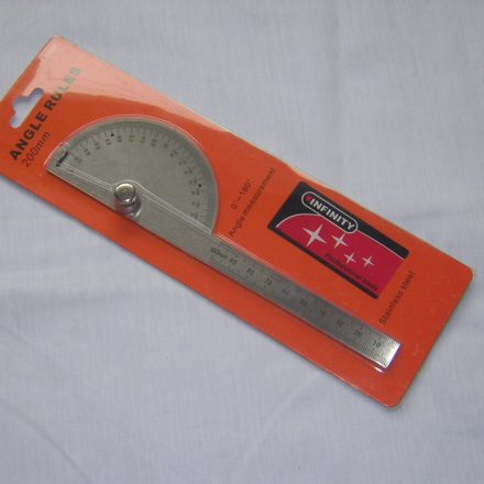 200mmSTAINLESS STEEL PROTRACTOR ANGLE RULER GAUGE