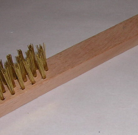 7" 170MM SPARK PLUG BRUSH BRASS WIRE HEAD
