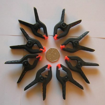 8PC MINI MICRO SPRING CLAMPS