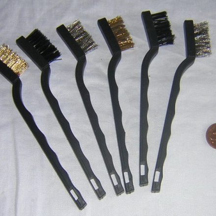 6pc 7" 3 ROW MINI WIRE BRUSH SET