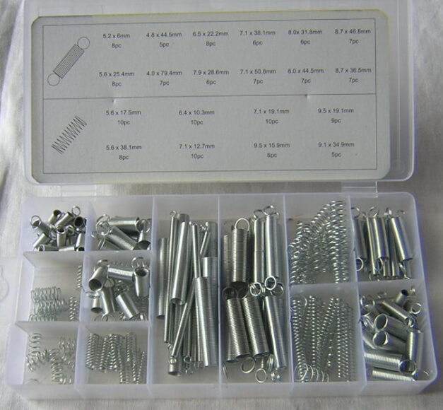 Long Compression Spring Assortment 150PC COMPRESSION EXTENSION SPRING ASSORTMENT | FUM Tools