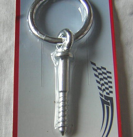 10MM SCREW IN HORSE RING EYE BOLT TIE BZP STEEL