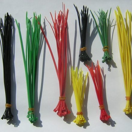 120PC CABLE TIES TIE WRAPS IN RED BLACK YELLOW GREEN