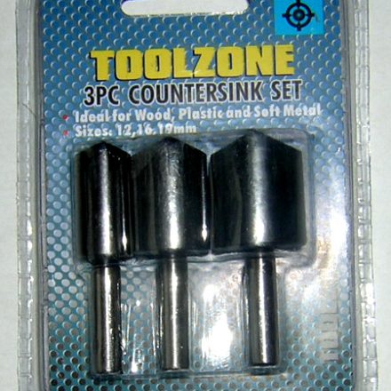 3PC 1/4" COUNTERSINK DRILL BITS