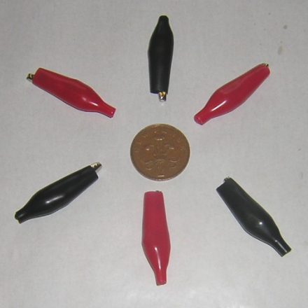 6PC CROCODILE ALLIGATOR BATTERY CLIPS