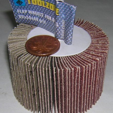 3" x 2" 60 GRIT FLAP WHEEL SANDING ABRASIVE