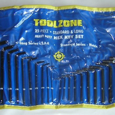 25PC HEX ALLEN KEY SET