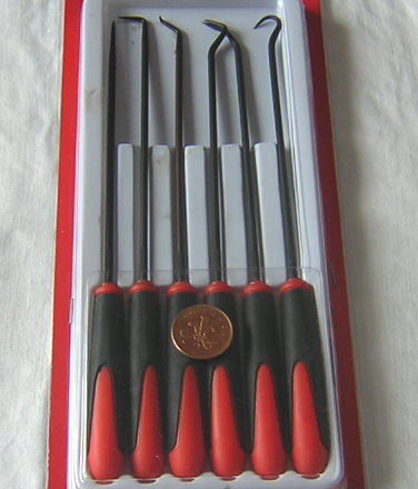 6PC EXTRA LONG HOOK AND PICK PROBE SET
