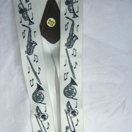 MENS BRACES MUSIC HORNS INSTRUMENTS DESIGN