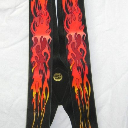 MENS BRACES RED FLAMES DESIGN