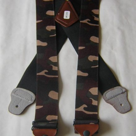 MENS BUTTON BRACES CAMOUFLAGE CAMO DESERT DESIGN
