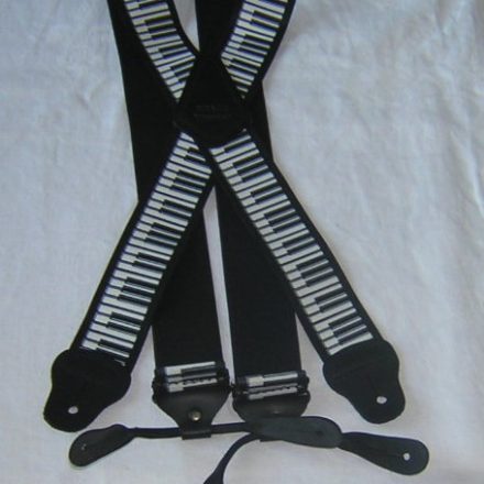 MENS BUTTON BRACES PIANO KEYBOARD DESIGN