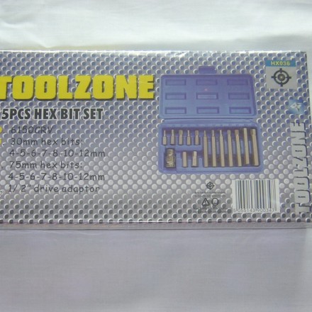 15PC HEX BIT SET