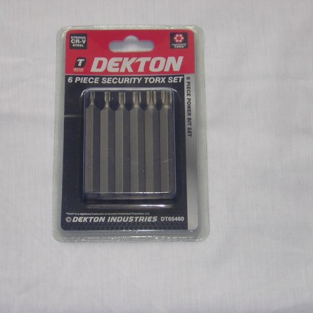 6PC 74MM STAR TORX SECURITY TAMPERPROOF BITS