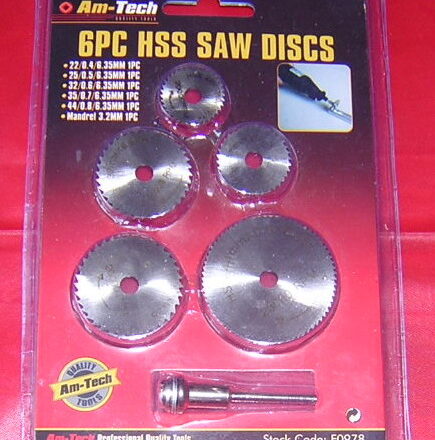 6PC MINI HSS CIRCULAR SAW CUTTING DISC SET