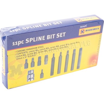 11PC SPLINE BIT SET