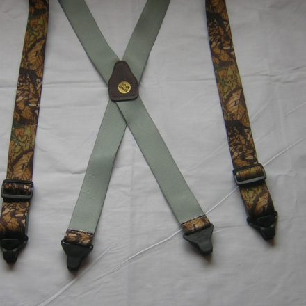 MENS BRACES CAMOUFLAGE IMAGE PLASTIC CLIPS NON METALLIC