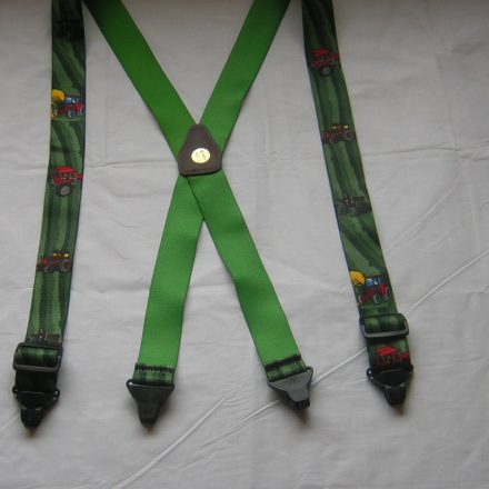 MENS BRACES RED TRACTOR PLASTIC CLIPS NON METALLIC