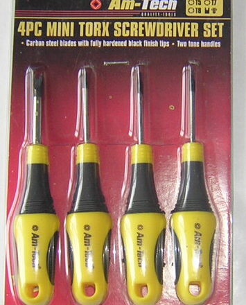 4PC MINI STAR TORX SCREWDRIVER SET