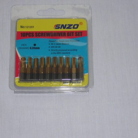 10PC TITANIUM TORX T30 BITS 25MM