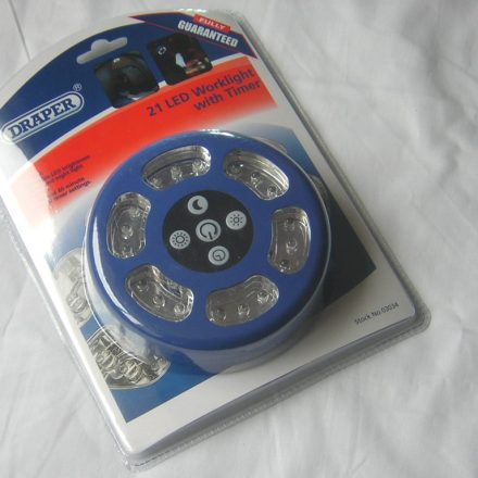 DRAPER 21 LED WORKLIGHT WITH TIMER