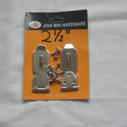 2PC 2 1/2" HASP AND STAPLE WITH SCREWS