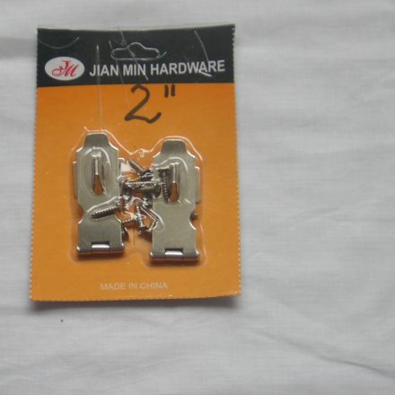 2PC 2" HASP AND STAPLE WITH SCREWS