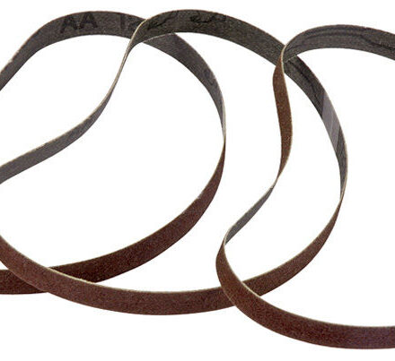 DRAPER 3PC 120 GRIT ABRASIVE SANDING BELTS 10MM X 450MM (23547)
