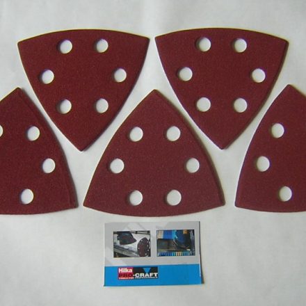 HILKA 5PC VELCRO DETAIL DELTA SANDING PADS 80G