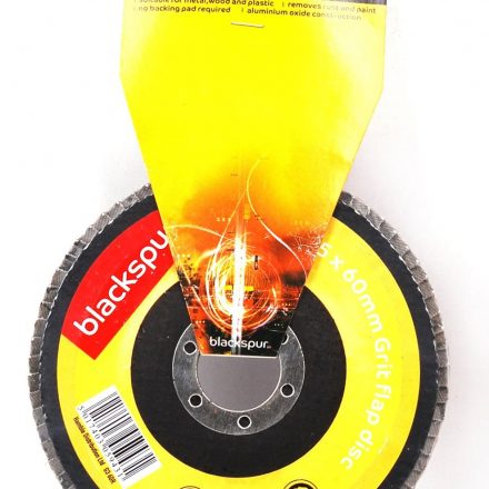 60GRIT FLAP DISC 115MM (4 1/2")