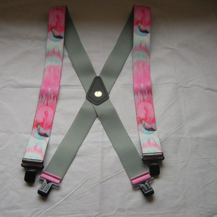MENS BRACES FLAMINGO DESIGN
