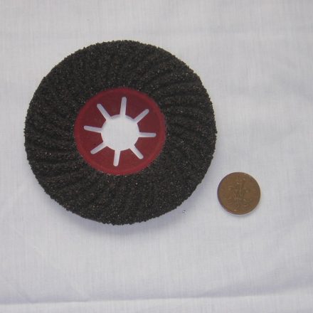 4 1/2" 36GRIT SEMI FLEXIBLE FLAP WHEEL DISC FOR STONE