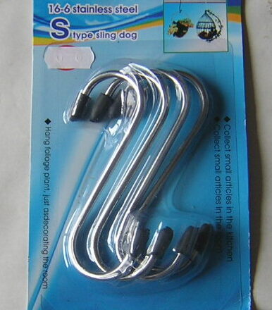 4PC 4" S HOOKS