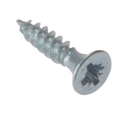 PACK OF 10 POZI COUNTERSUNK WOOD SCREWS (10 X 3")