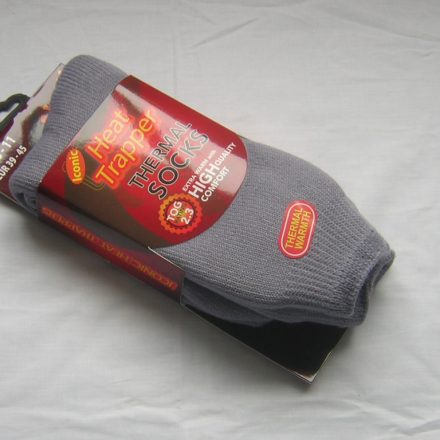 MENS GREY 2.3 TOG THERMAL SOCKS