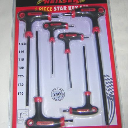 6PC STAR TORX KEY WRENCH SET T HANDLE