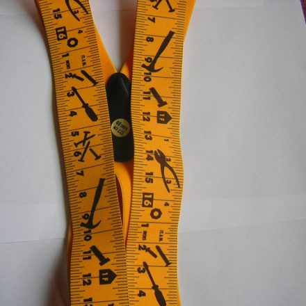 MENS BRACES YELLOW TAPE MEASURE