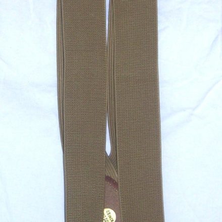 MENS PLAIN CREAM KHAKI 54" XXL BUTTON BRACES