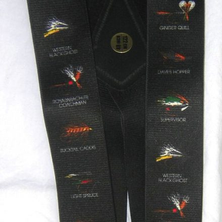 MENS BRACES BLACK FLIES FISHING