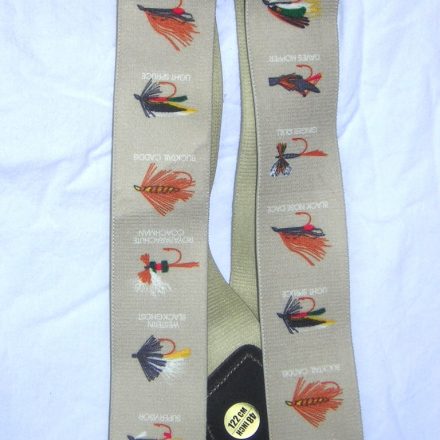 MENS BRACES CREAM FLIES FISHING