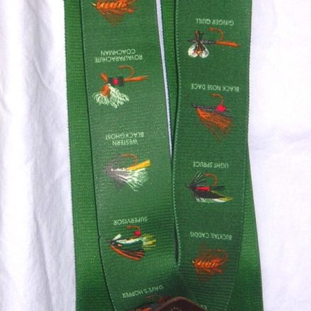 MENS BRACES GREEN FLIES FISHING