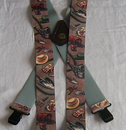 MENS BRACES GARDEN TOOLS BROWN