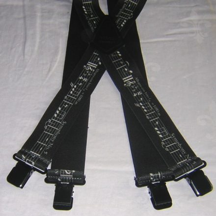 MENS BRACES BLACK MUSIC SCORE