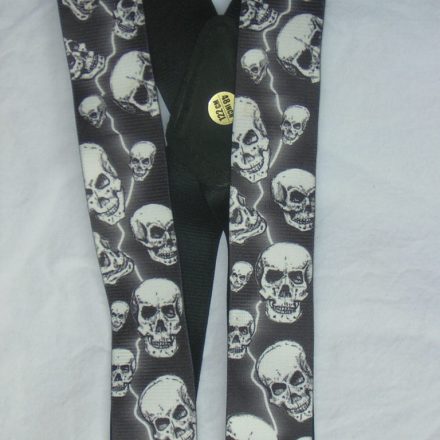 MENS BRACES SKULL AND LIGHTNING
