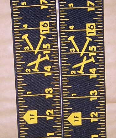 MENS BRACES BLACK TAPE MEASURE