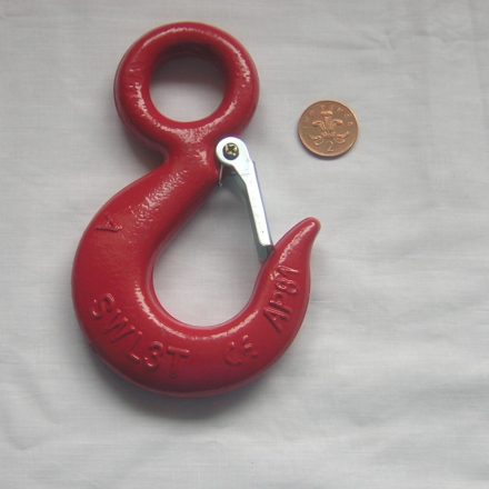 3 TON ALLOY STEEL EYE LIFTING HOOK WITH SAFETY CATCH