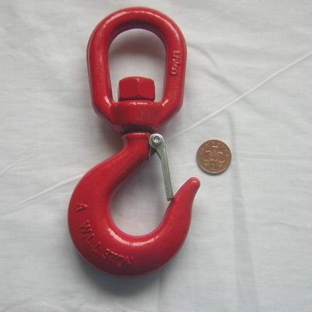 3 TON STEEL SWIVEL LIFTING GRAB HOOK WITH SAFETY CATCH